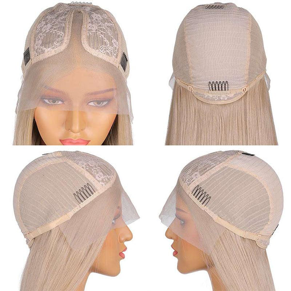 Mildwild T Part Synthetic Lace Wigs Straight Hair 103#