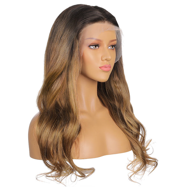 Moira | 20'' Elegant Long Body Wave Hair Lace Front Wig