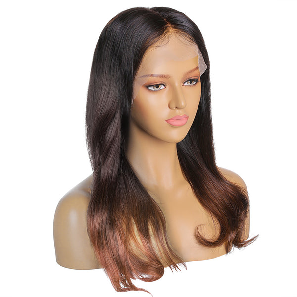 Ashley | 18'' Natural Color Tail Curled Over The Shoulder Human Hair Wig