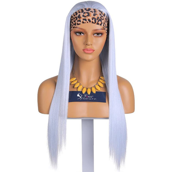 Light blue headband wig-fuhsi wigs